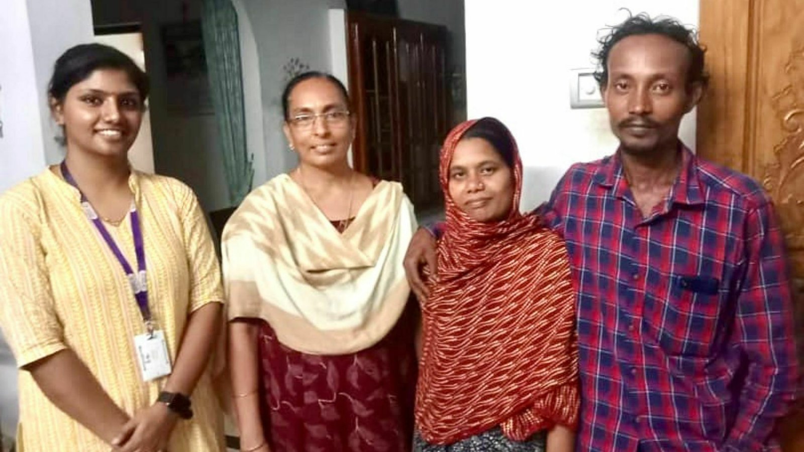 Jyothi Joseph along with Meera and her husband