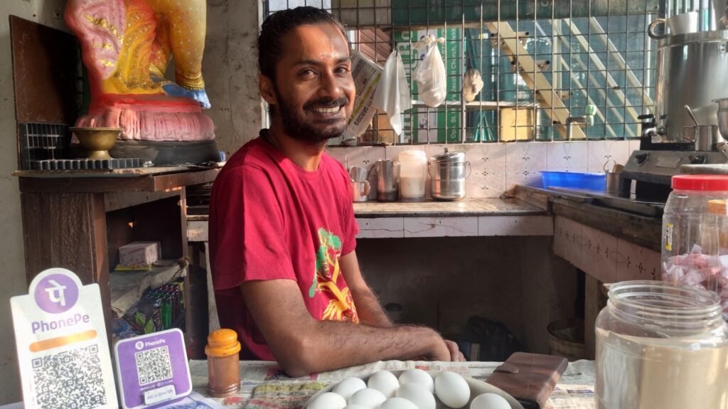 Jyothi Swaroop at his tea shop in Mekkad, Ernakulam, Kerala.