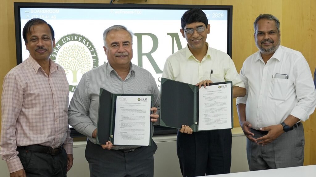 IAD signs MoU with SRM University, Andhra Pradesh for molecular research on filarial lymphedema.