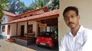 Saneesh V K and his eco-friendly house.